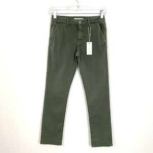 NWT warp+weft girl’s bos logan slim straight chino size 10